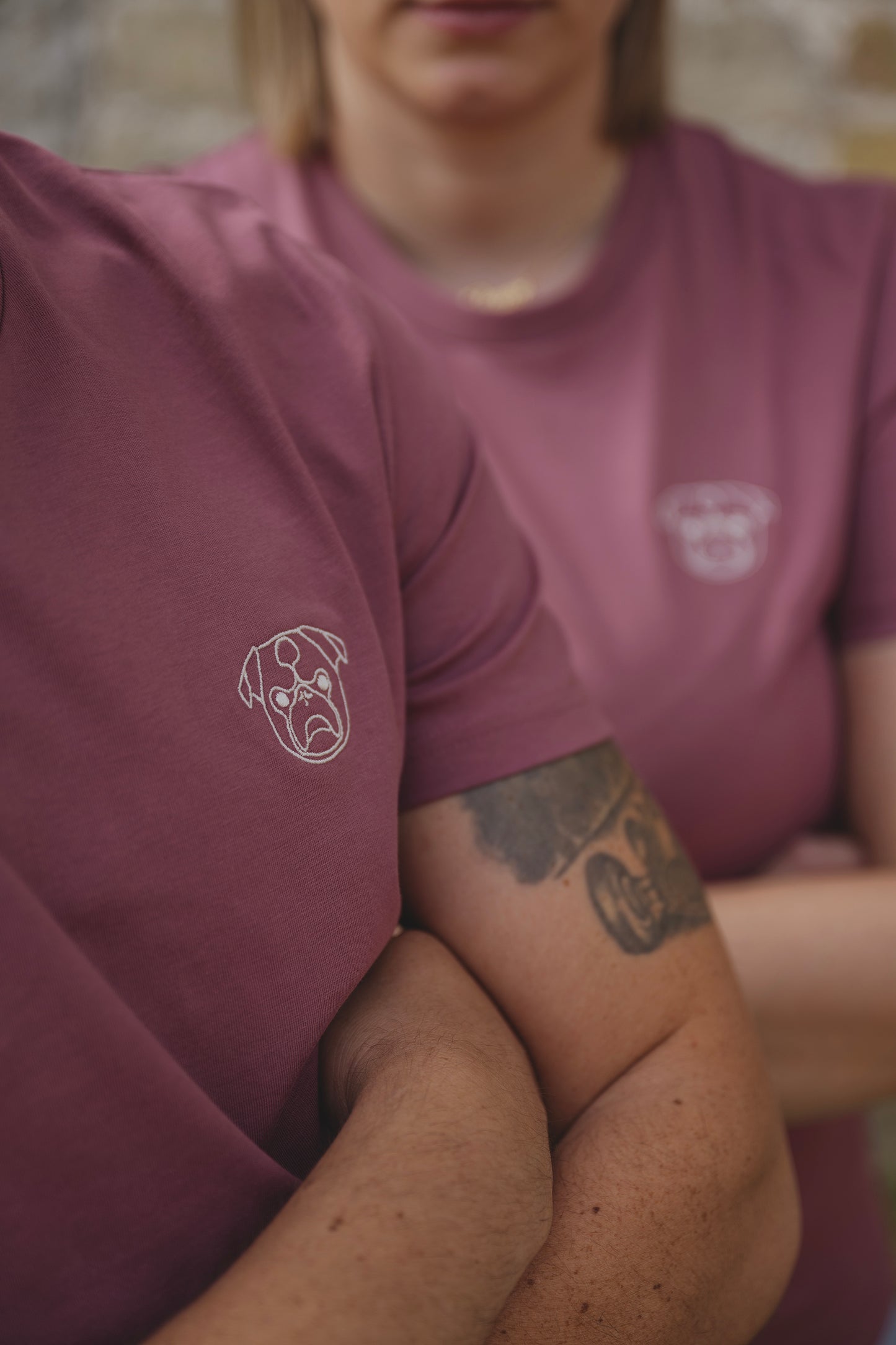 Unisex T-Shirt Hibiscus Roze