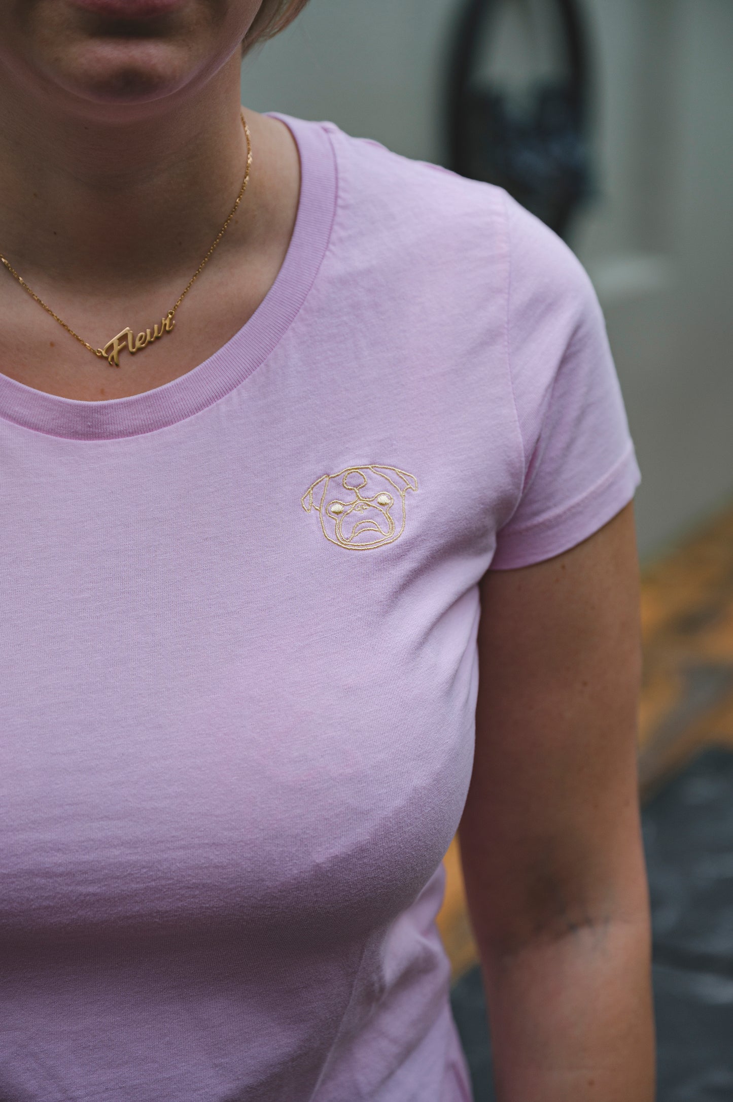 Dames T-Shirt Cotton Pink