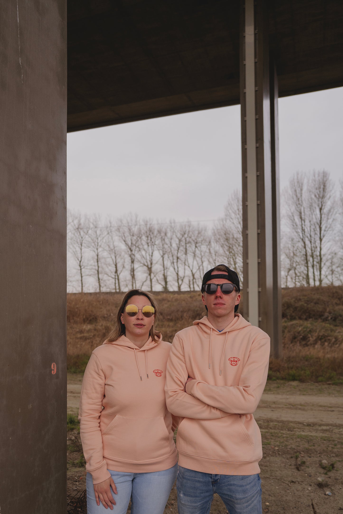 Unisex Hoodie Fraiche Peche